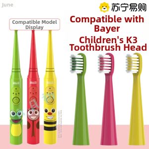 Early June Compatible Bayer Childrens Electric Toothbrush Head K3 Special Replacement Toothbrush Head for Oral Care