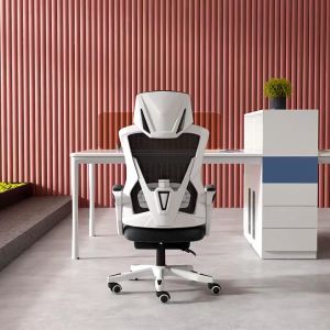 Office Chair Ergonomics Chair Mesh Computer Chair With Foot Rest And Head Rest Reclining Korean Mesh Chair Gaming Chair