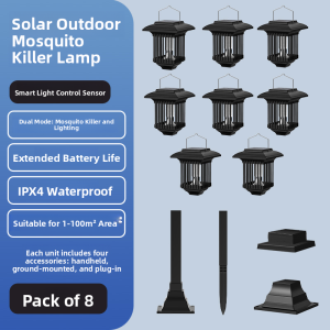 MONLEYTA | Solar Powered Mosquito Repellent Lamp Outdoor Garden Strong Capture Waterproof New 2025 Model Powerful Pest Control Device