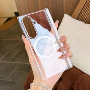 VYOPBC | Transparent Hinge For Samsung Galaxy Z Fold 8 Ultra Z Fold 7 6 5 4 5G Magsafe Magnetic Case Shockproof Ultra Slim No Front Cover