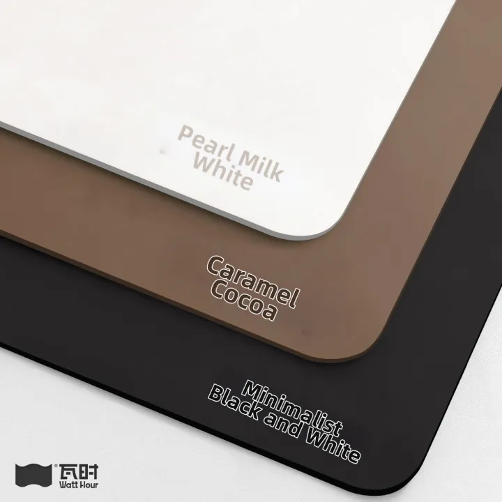Watthour | Large Desk Mat for Computer and Keyboard Aesthetic Office Use