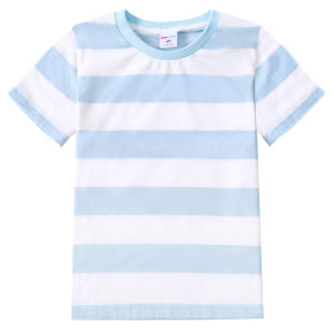Áo Thun Cotton Sọc Trẻ Em Tay Ngắn Thường Ngày Cho Bé Trai Và Bé Gái Tập Đi Mùa Hè Hàng Đầu Lễ Hội Halloween Mặc Hàng Ngày