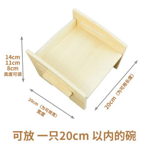 Pet Dining-Table Heightened Table Cat Bowl Dog Bowl Double Bowl Rack