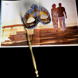 Mặt Nạ Nửa Khuôn Mặt Cầm Tay Phong Cách Venice Cho Tiệc Hóa Trang Nữ Tính Múa Mặt Nạ Phụ Kiện Tiệc Hóa Trang