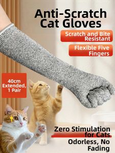 TAODUN | Cat Anti-Scratch Anti-Bite Grooming Pet Gloves