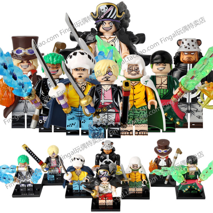 Cartoon Anime Sea Sonora Mountain Third Party Figurine Toy Building Blocks Monty D Luffy Puzzle Plaything Kids Adults