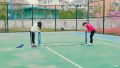 3M Badminton Rack Standard Block Folding Portable Indoor and Outdoor Competition Adjustable Simple Mobile Ball Stand. 
