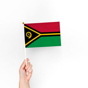 Vanuatu Hand Signal Flag Small Flag Cheer Flag Sports Games Cheer Flag Flags of All Countries in the World