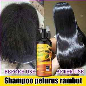 Shampoo Pelurus Rambut 500ml Sampo pelurus rambut Sampo anti ketombe Anti rontok 3in1 Shampoo Memperbaiki rambut rusak Smoothing frizz Menutrisi kulit kepala Mencerahkan kilau