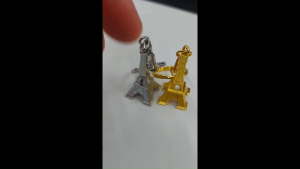 พวงกุญแจหอไอเฟล 3 สี ทอง ร้านไทย ส่งเร็ว บรอนซ์ เงิน