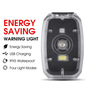WEST BIKING 2-Color LED Bike Tail Light USB Rechargeable 4 Modes IPX5 Waterproof Mini Safety Warning Light for Cycling Running