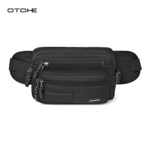 OTOHE Mens Waist Bag Multi Functional Chest Bag Waterproof Sports Bag Large Capacity Casual Bag Street Bag Portable Messenger Bag Fitness Bag Travel Bag Business Bag For Men Women