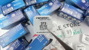 ถ่านนาฬิกา กระดุม Renata 373 / SR916SW Silver 1.55V Swiss made (ดีที่สุด) แบ่งขาย 1ก้อน