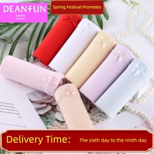 Deanfun Comfortable Mid-High Waist Womens All Cotton Underwear