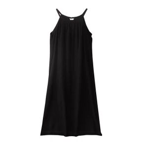 Ins Korean Style Summer Tassel Sleepwear for Women Long Dress Sleeveless Crewneck Solid Color Home Clothes Suitable for Outerwear