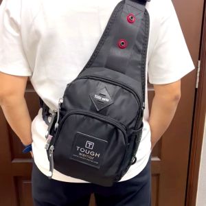 Stok Sedia Tough Warrior Fesyen Beg Dada Beg Silang Lelaki Kain Nilon Lembut & Licin