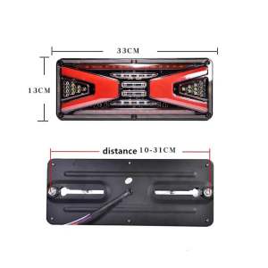 1 set lampu remstop lamp model transformer 12V/24V 33x13cm