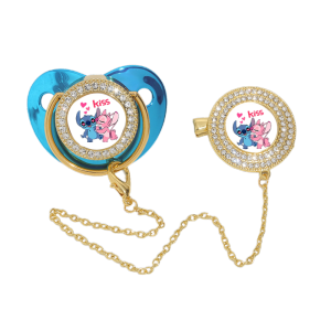 Disney | Kawaii Luxury Baby Teething Pacifier for Newborns Pacifier Holder for Baby Feeding Silicone Baby Teething Toy  Baby Pacifier