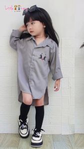 LITTLEKIMY - Kemeja Tunik Anak Perempuan Usia 2-6 Tahun Shelena Tunik Littlekimy