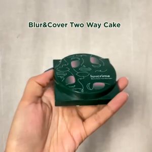 Bedak Foundation Padat Luxcrime - Luxcrime Blur & Cover Two Way Cake