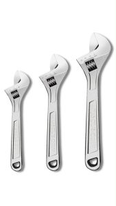 MUSCLE COW ประแจเลื่อน กุญแจเลื่อน ประแจปากเลื่อน ประแจ ประแจแหวนข้าง แหวนข้าง ปากตาย 8/10/12 นิ้ว ผลิตจากเหล็กเกรด