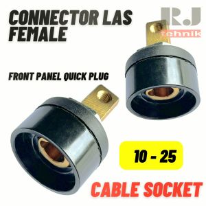 Konektor Kabel Las Female 10-25 Connector Panel Quick Socket 38mm
