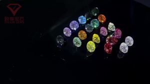 [Colorful] Real Moissanite 0.1-5ct Pink Red Yellow Blue Loose Stone VVS1 Eent Cut 3-11mm Original Moissanite Dia 2024 Jewelry