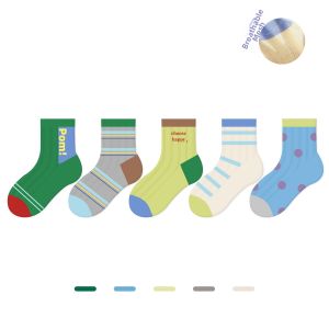 Childrens Polka Dot Pure Cotton Spring and Summer Thin Boys Breathable Ankle Socks