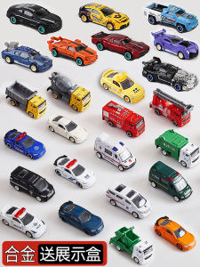 Childrens Miniature Alloy Metal Car Toy Police Fire Engineering Simulation Model Durable Precision Crafted Vehicle Playset