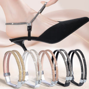 1Pair Shoes Straps Womens High Heels Elastic Shoes Belt