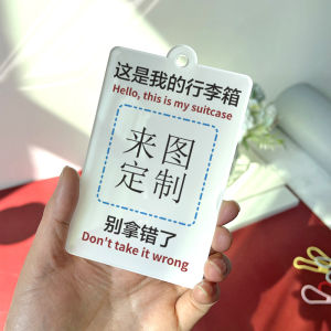 Acrylic Celebrity Cartoon Ussaci Cute Luggage Tag Pendant Boarding Pass Hanging Ornament Attractive Bag Accessories