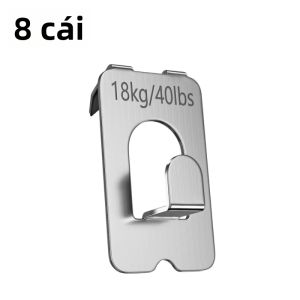 Móc Treo Tranh Tường Bằng Sắt Tải Trọng 40lbs/18kg Dễ Lắp Đặt Không Làm Hỏng Tường Dùng Cho Ảnh Gương Tranh Nghệ Thuật