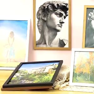 Wooden Picture Frame Home Decor Photo Frame Wall Decor Picture Holder With Stand 5R/A4