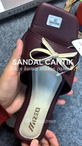 Sandal Teplek Tali Pita Wanita Gaya Elegan Kekinian Terbaru
