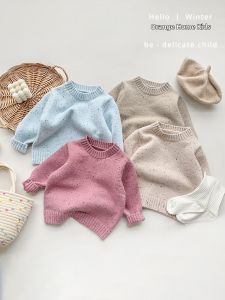 Color Dot Simple Baby Sweater