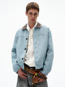 MADWITCH | Retro American Contrast Collar Work Jacket