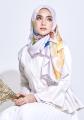 Deana Fleur Satin Shawl - Long Shawl / Muslimah Shawl / Tudung Panjang / Muslimah Scarves / Satin Shawl / Long Hijab / Rectangle Shawl. 