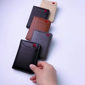 Portable Super Slim Soft Wallet PU Leather Mini Credit Card Wallet Purse Card Holders Men Wallet Thin Small Short Wallets