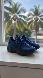 Women Breathable Knit Platform Sneakers Anti Slip Thick Sole Casual Walking Shoes Fashion Trendy Outdoor Footwear