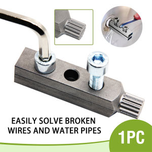 4/6 point faucet angle valve wire extractor water pipe breakage broken wire slide tooth broken end removal tool accessory set