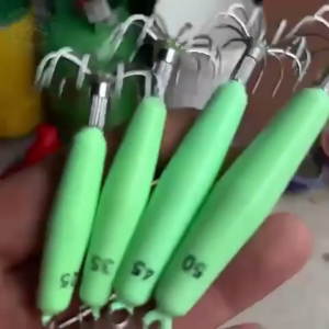 Seawave Luminous Squid Hook Without Barb Stainless Steel Fishing Hook Squid Lures