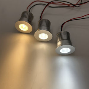 Đèn LED 3W Mini Downlight 30MM Đèn Tủ DC12V 24V Mờ Trang Sức Thể Hiện Đèn Trần Bạc Chiếu Sáng Phòng