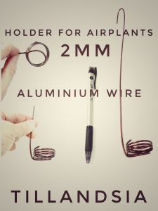 Aluminium Wire Air Plant Support Holder