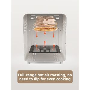 BRUNO 5L Air Fryer Large Capacity Visual Multi-functional Electric Deep Fryer Home Use Kitchen Appliance