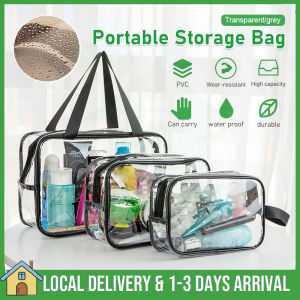 Portable Water Proof Storage bag Clear PVC Tote Bag Wash Bag Storage Bath Bag Cosmetic Bag Gift Bag Goodies Bag Travel Accessories Bag