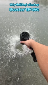 Máy tạo gió thổi bụi nước lá cây cầm tay Booster TF-64C - tốc độ cao có đèn soi pin sạc 4000 mAh