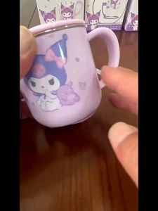 Kuromi Learning Chopsticks Training Spoon Fork Straw Milk Cup Juice Cup Brushing Mouthwash Cup Mouth Cup Girl New Style