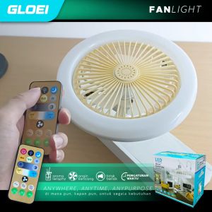 KIPAS ANGIN DENGAN LAMPU 30 WATT FITTING DAPAT DI STEL BISA PAKAI DI MEJA