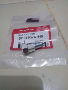 baut dudukan peninggi spion bolt adaptor 10mm adv 150 adv 160 new scoopy k2f scoopy esp genio pcx 160 vario 160 super cup original honda 90101KWW640