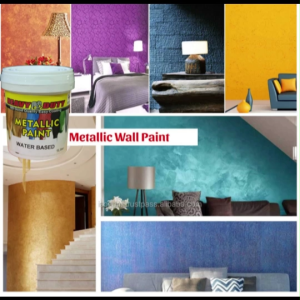 ( 1L METALLIC WATER BASED ) HD METALLIC TEXTURE PAINT Cat Texture Hydro Metallic Paint Water Based HEAVY DUTY 1 LITER